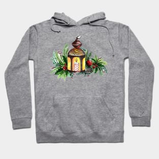 Candle Christmas Light Lantern Hoodie